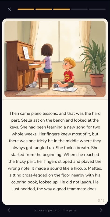 Story page 4 of 7 from a Lunary bedtime story