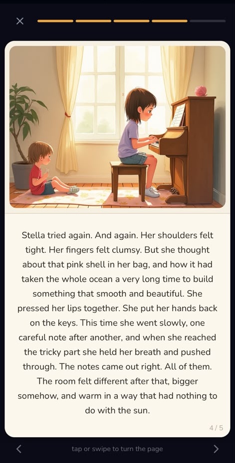 Story page 5 of 7 from a Lunary bedtime story
