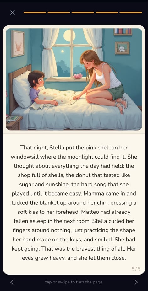 Story page 6 of 7 from a Lunary bedtime story
